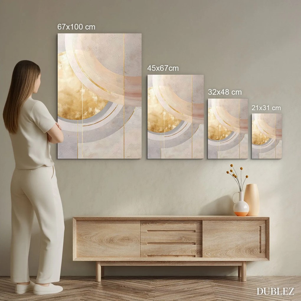 DUBLEZ | Nagy absztrakt kép - Gold