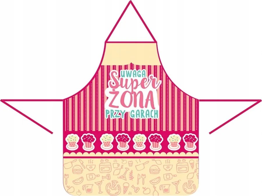 Kötény Konyhai kötény Kesztyű Szuper feleség