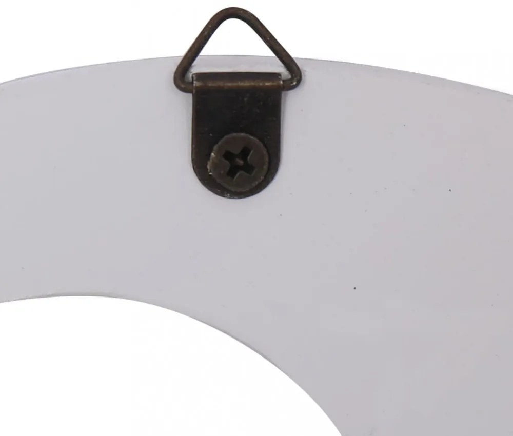 fehér WELCOME" feliratú fali fogas 74 x 29,5 cm"