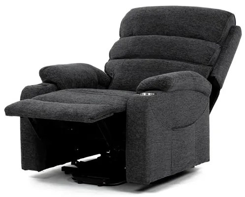 Dönthető fotel, elektromos kábeles vezérléssel, szürke, szövet, TV-S8348 GREY2