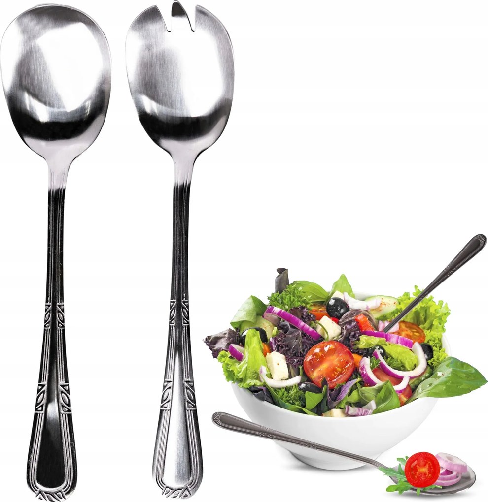 Evőeszköz Készlet Evőeszközök Felhordása Saláták Saláta saláta Kanál