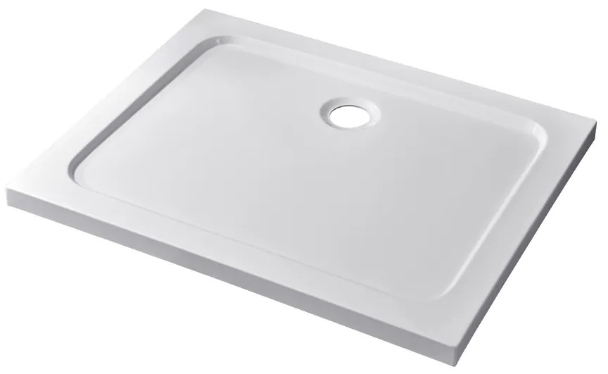 Coria 80x120x5 cm szögletes, téglalap alakú, akril zuhanytálca