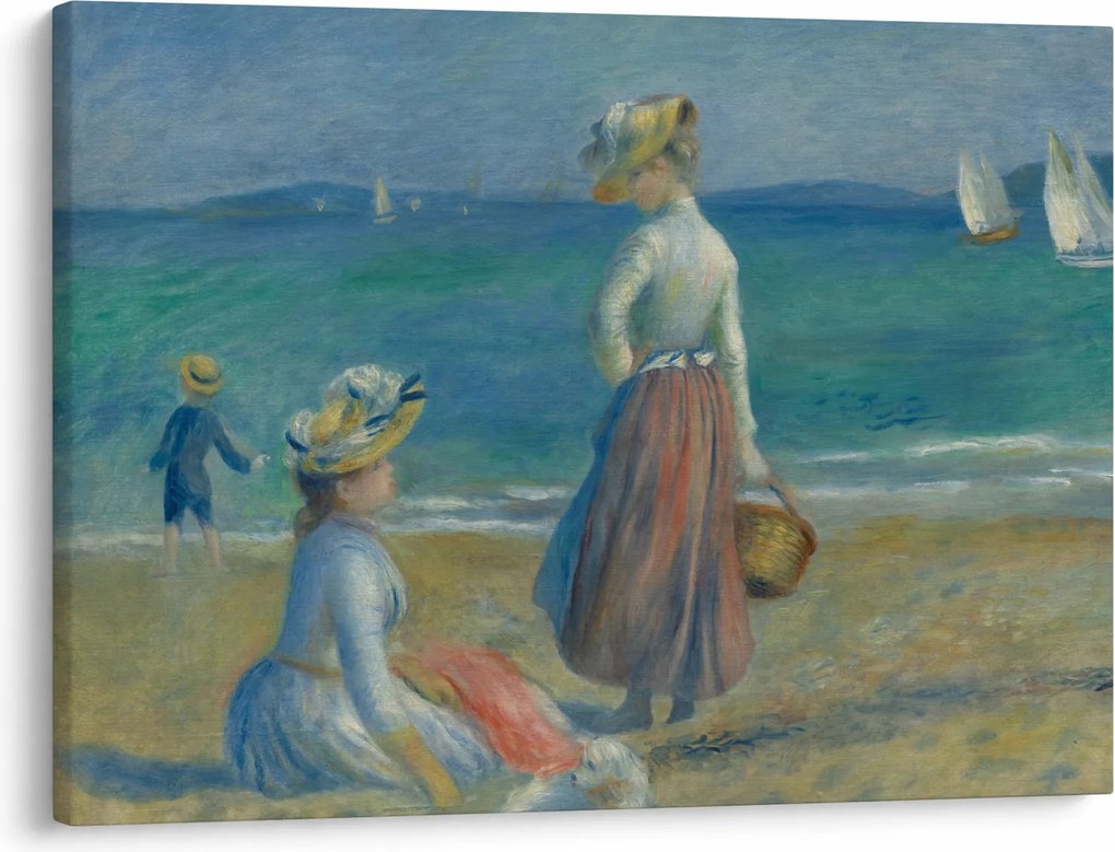 Kép - Auguste Renoir, Figures on the Beach, reprodukciók (70x50 cm)