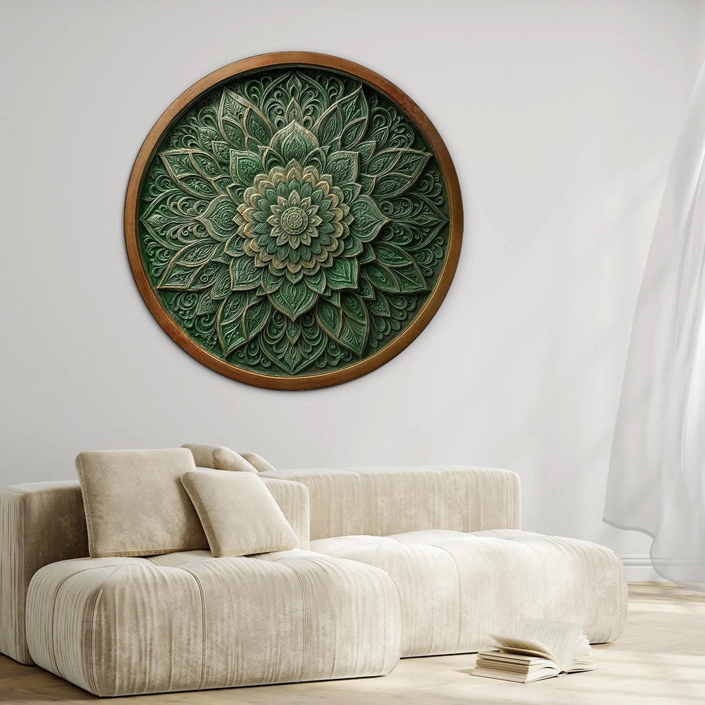 DUBLEZ | Mandala a falra - Smaragd