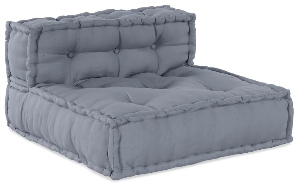 Moduláris Puff Szürke 70x70x54 Szövet