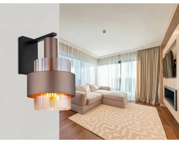 Globo 15560WA - MILLEY fali lámpatest 1xE27/60W/230V