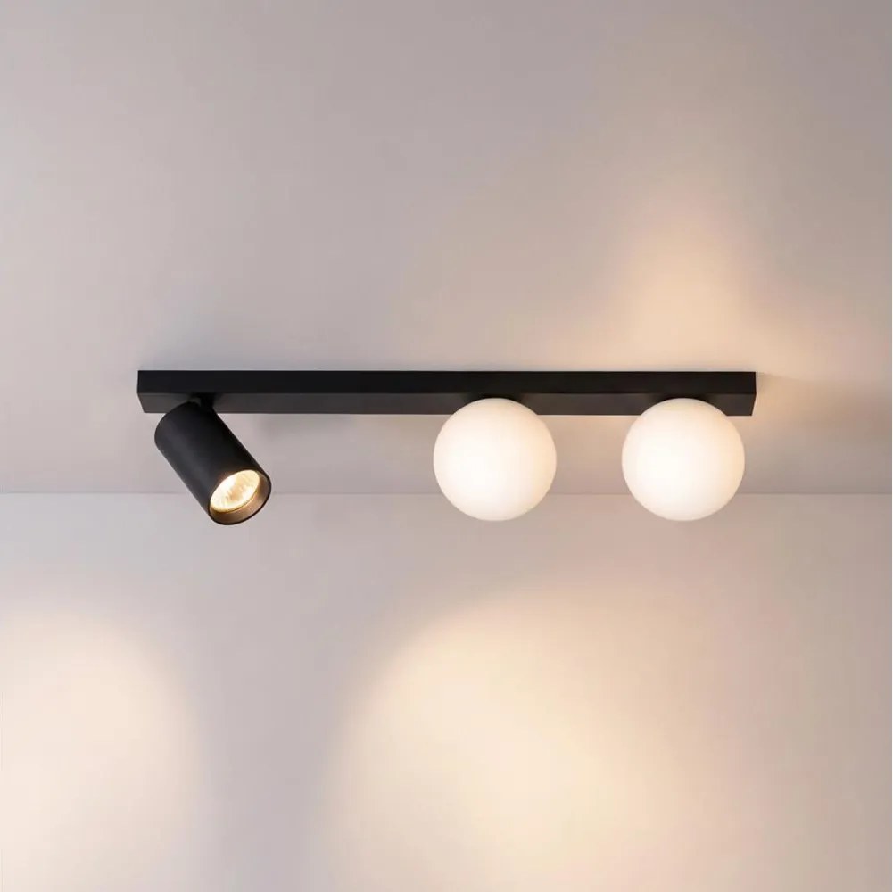 Brilagi - SELE BALL spotlámpa 1xGU10/30W/230V + 2xG9/10W fekete