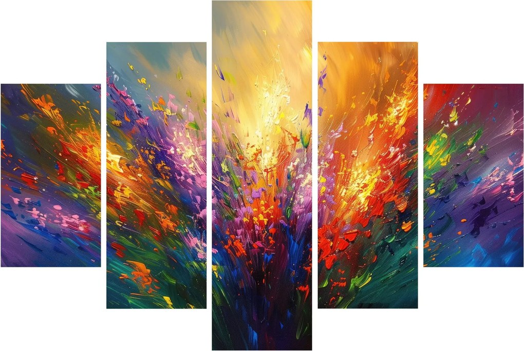 Kép - A virágok absztrakciója (150x105 cm)