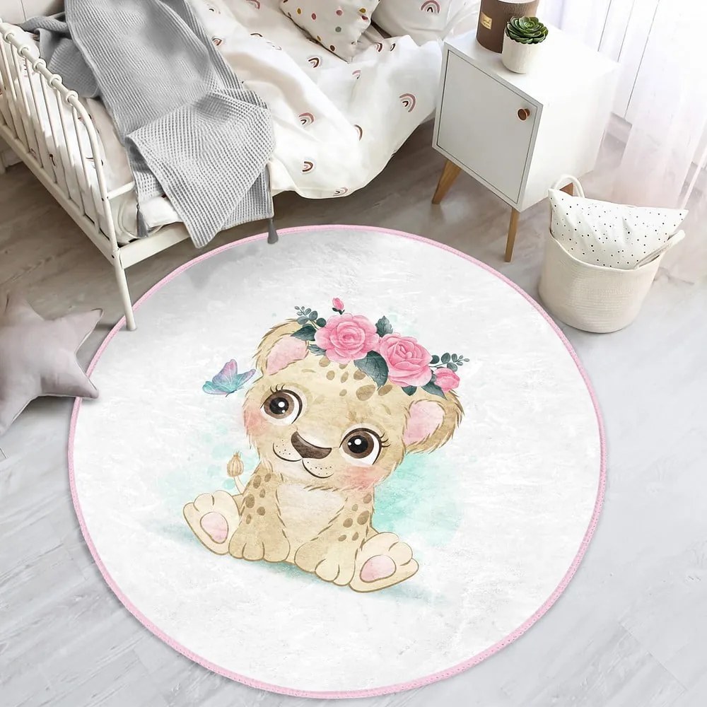 Fehér gyerek szőnyeg ø 120 cm Comfort – Mila Home