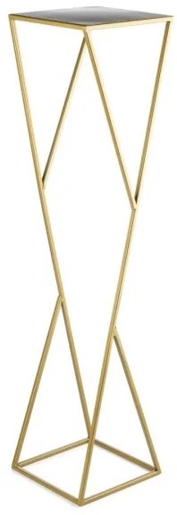 LOFT virágtartó állvány 100x23,5 cm arany színben