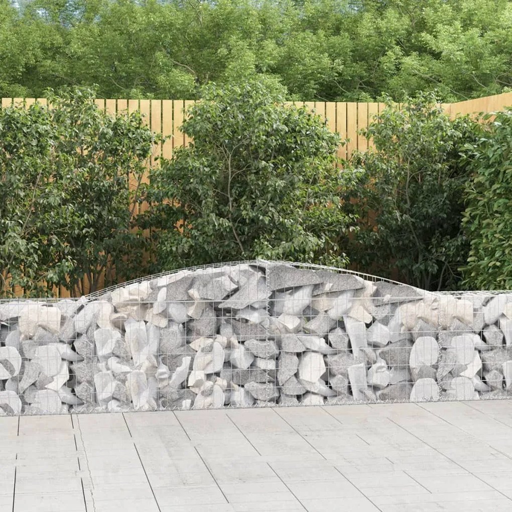 20 db íves horganyzott vas gabion kosár 400x30x60/80 cm