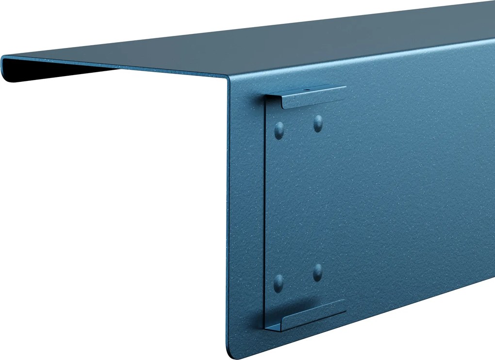 Függeszthető fém polc, sötétkék, 1200 mm: JOANNE Modern