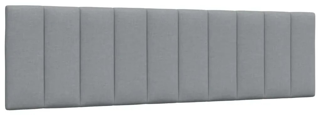 világosszürke szövet ágykeret matrac nélkül Hanko 180 x 200 cm