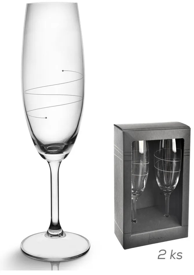Pezsgőspohár szett 2 db-os 220 ml – Orion