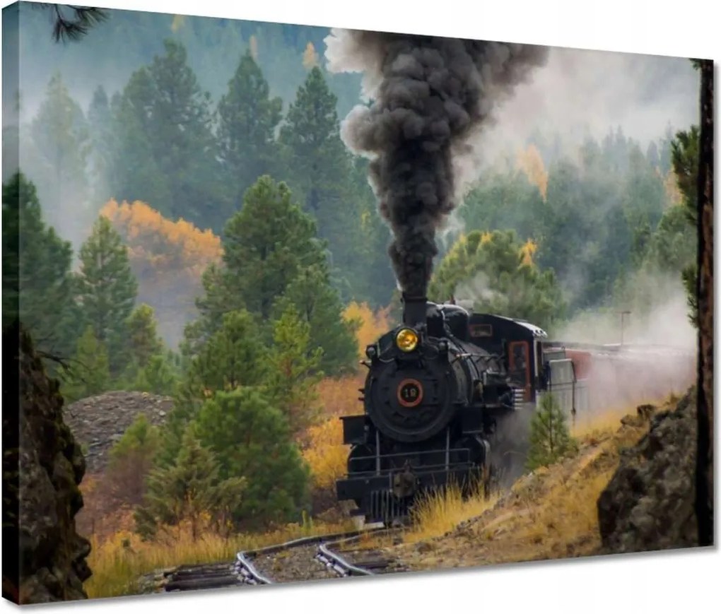 Vászonkép 40x30 Gőzmozdony