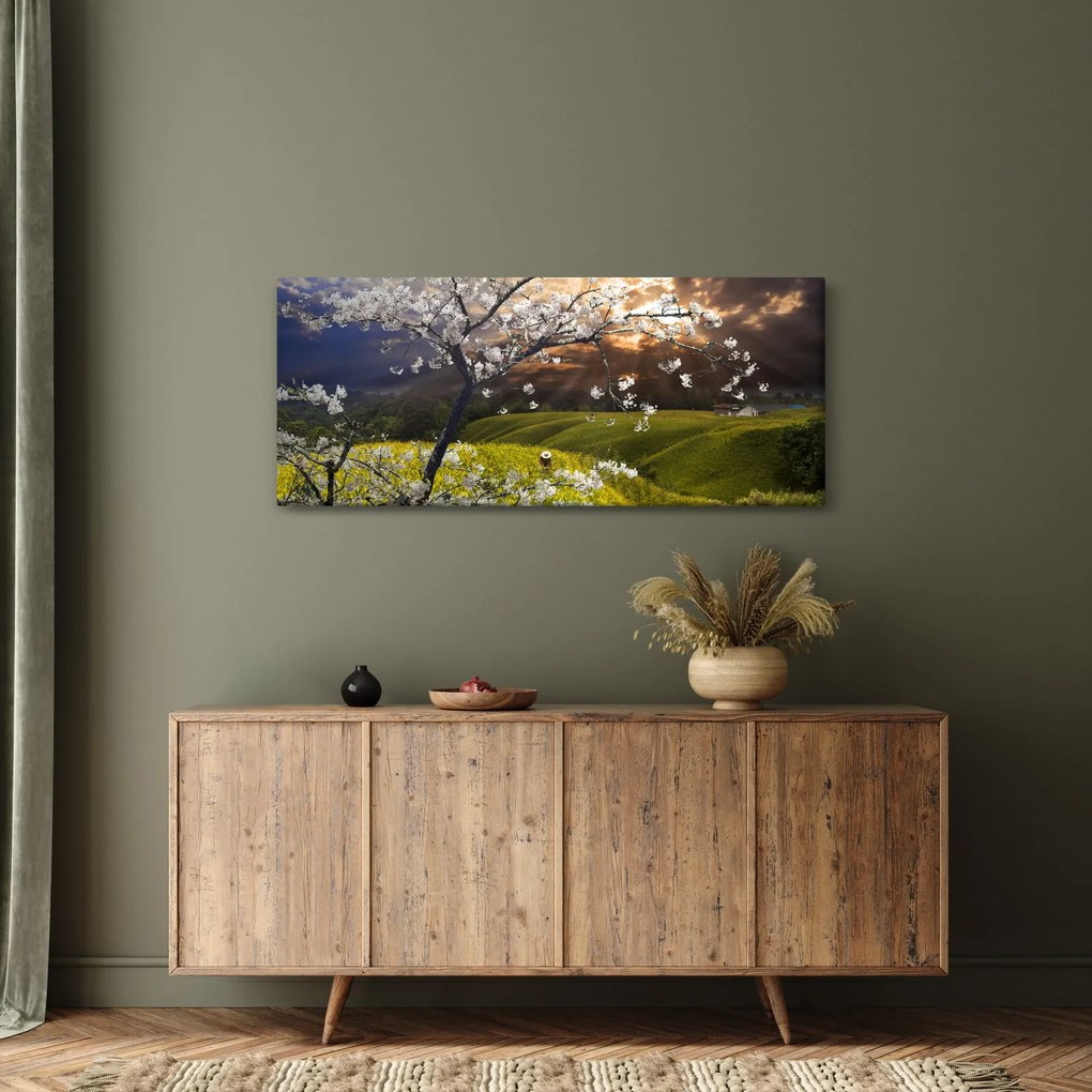 Kép - Virágzó fa az országban (120x50 cm)
