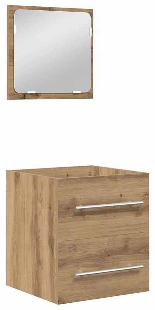 Fürdőszoba bútor szett 2 pcs Musta tammi 41 x 38.5 x 48 cm