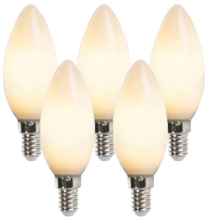 5 db E14 LED gyertyalámpa B35 2W 180lm 2350K szett