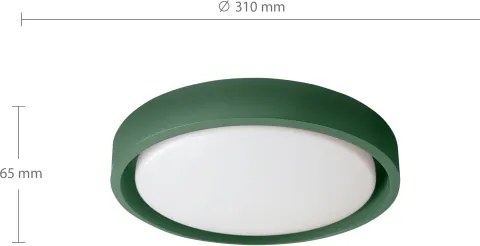 Brilagi - LED mennyezeti lámpatest MATTEO LED/24W/230V átm. 31 cm zöld