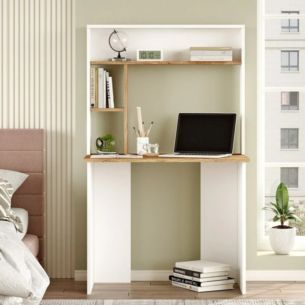 Brino Atlantic Pine and White íróasztal