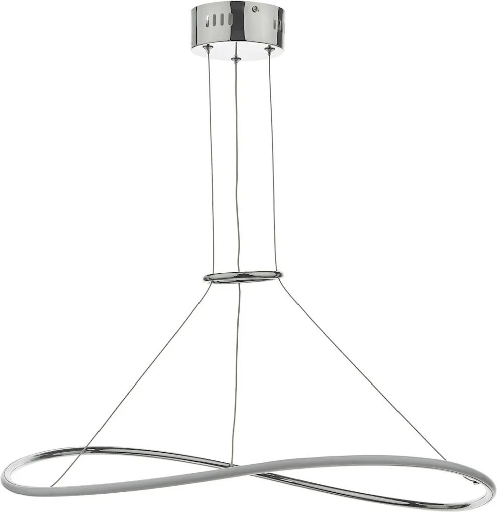 DAR LIGHTING LIS0150 LISETTE Modern Led Függesztett Lámpa Csiszolt Króm LED IP20