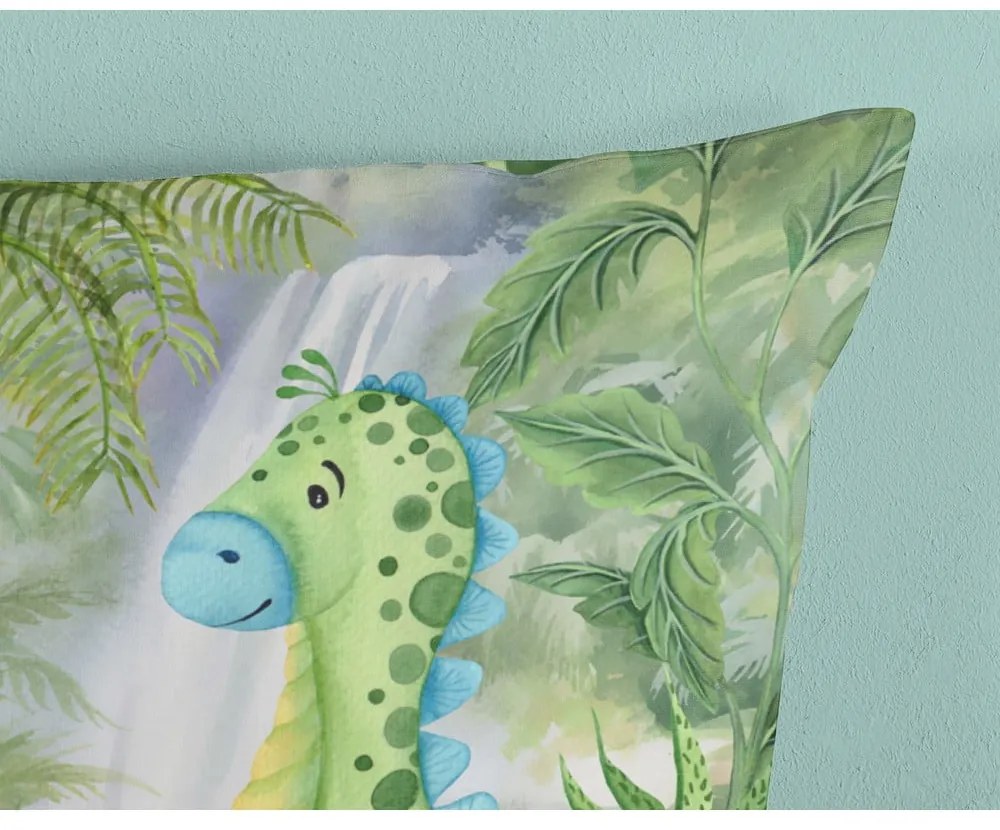 Zöld egyszemélyes-hosszabbított pamut gyerek ágyneműhuzat 140x220 cm Dani – Good Morning