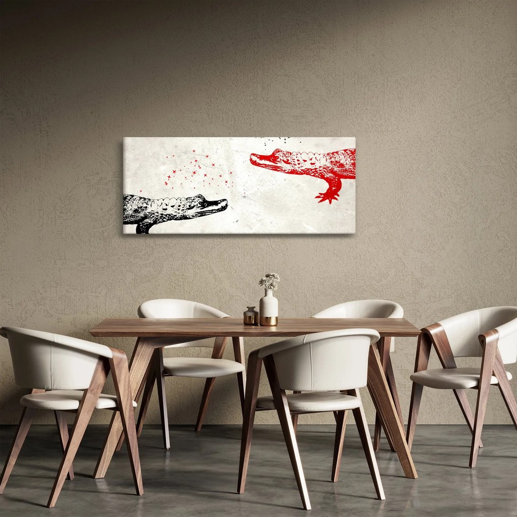 Kép - krokodilok (120x50 cm)