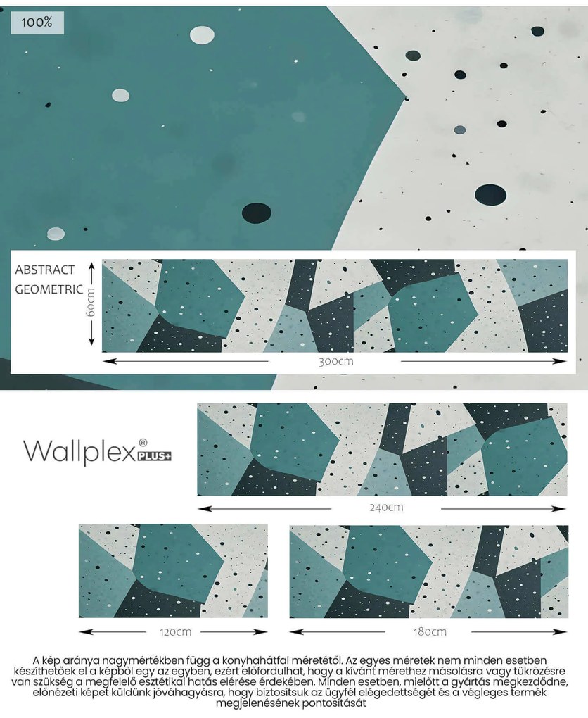 Wallplex konyhahátfal Pattern (Méret: 60x240)