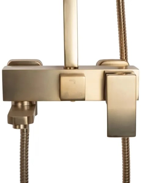 REA-P7050 - JACK csaptelepes zuhanyszett, szálcsiszolt arany