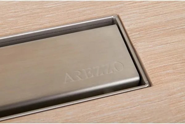 AREZZO design 900 mm-es rozsdamentes acél folyóka Steel ráccsal AR-900