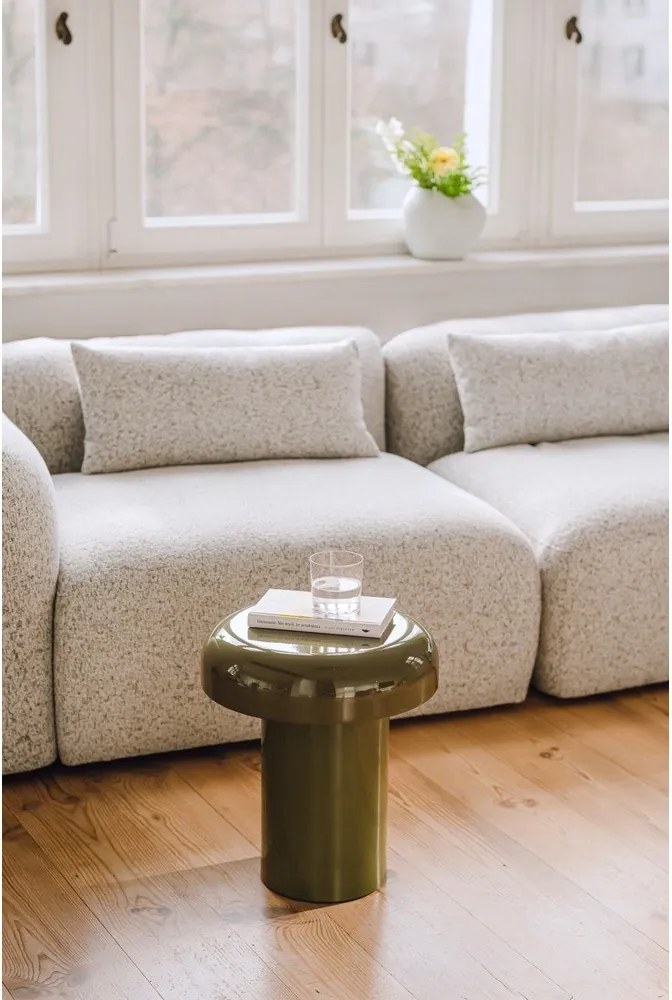 Acél kerek tárolóasztal ø 40 cm Miko – noo.ma