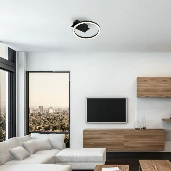 Briloner 3778-015 - LED mennyezeti lámpatest FRAME LED/5W/230V átm. 20 cm fekete