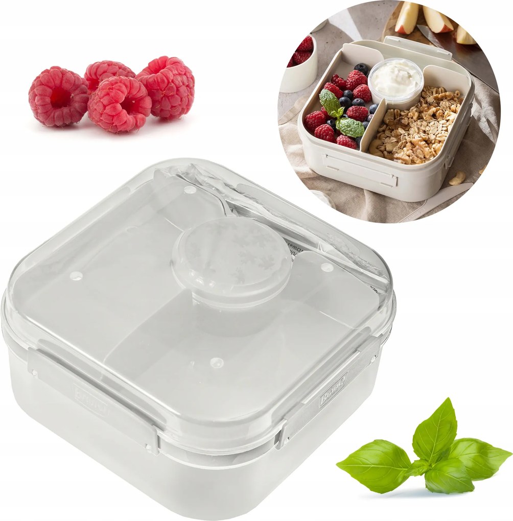 Uzsonnás Doboz Műanyag 1.6 L Fehér