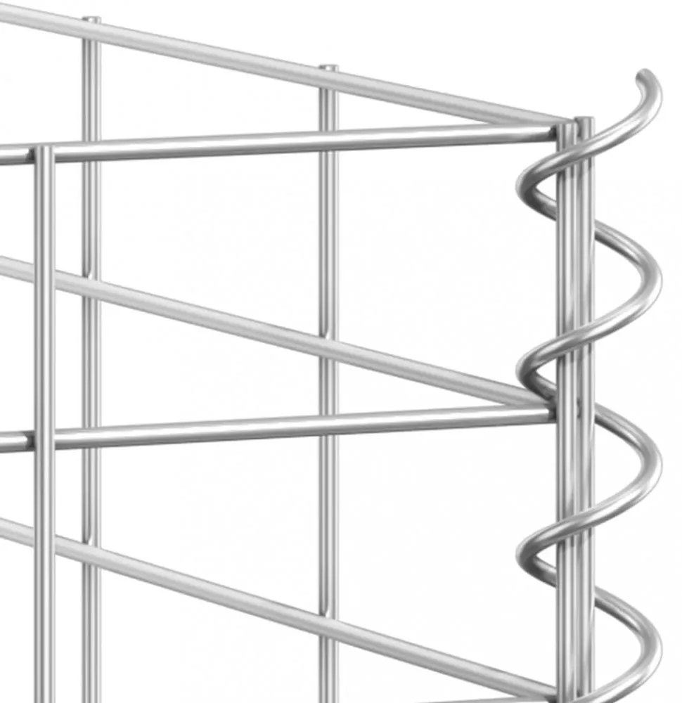 3 db vas gabion magaságyás 30 x 30 x 200 cm