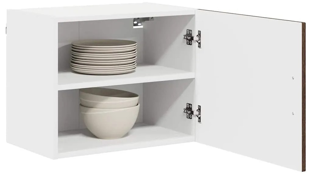 Fali konyhaszekrény 2 pcs Barna Tölgy 50 x 31 x 40 cm Faanyag