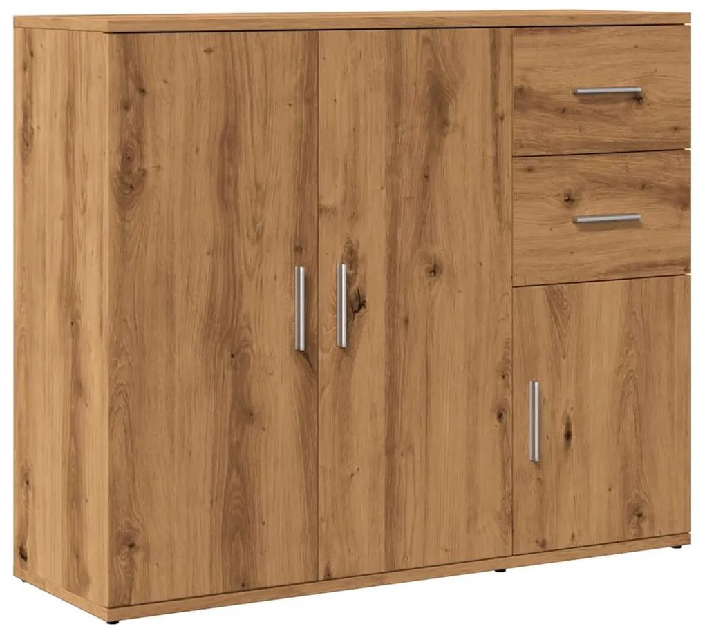 kézműves tölgyfa tálalószekrény 91 x 29,5 x 75 cm