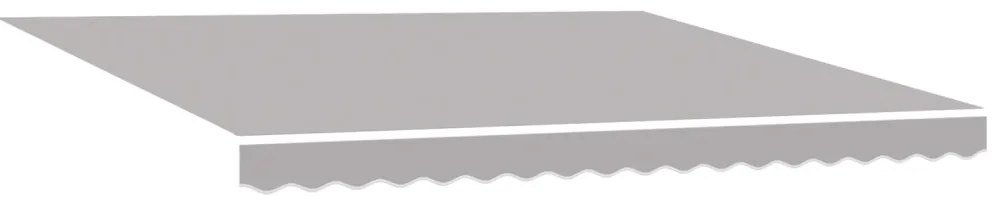 Behúzható napellenző Világosszürke 400 ×300 cm szövet