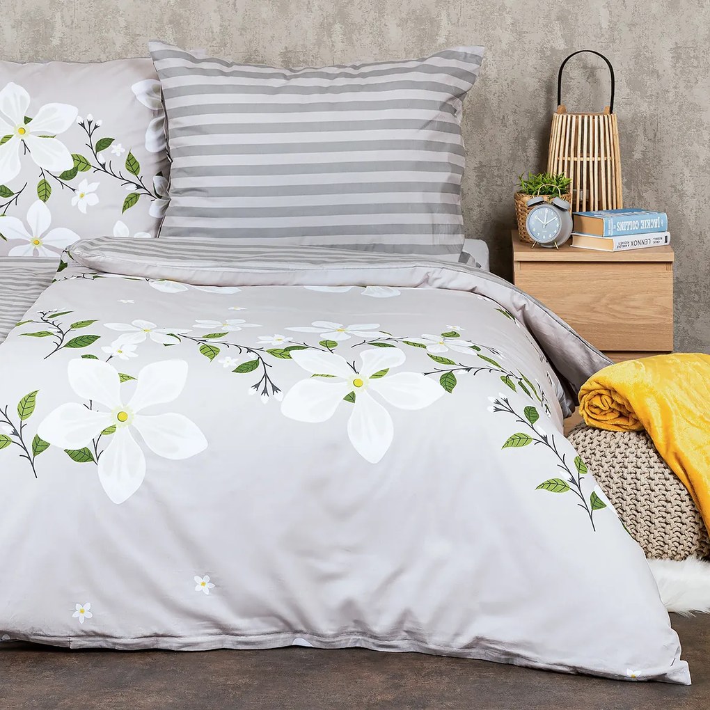 4Home Jasmine Love pamut ágynemű, 220 x 200 cm, 2 db 70 x 90 cm