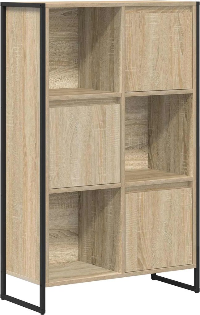 vidaXL Könyvespolc Sonoma 68 x 30 x 108.5 cm Faanyag