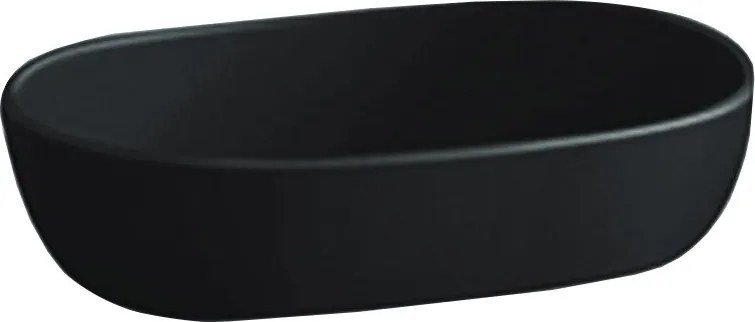 Mexen Viki 59 x 40 cm-es, fekete fényes pultra szerelhető mosdó - 21056070