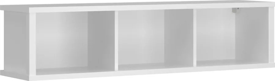 Fali polc 125, fehér, ERODIN