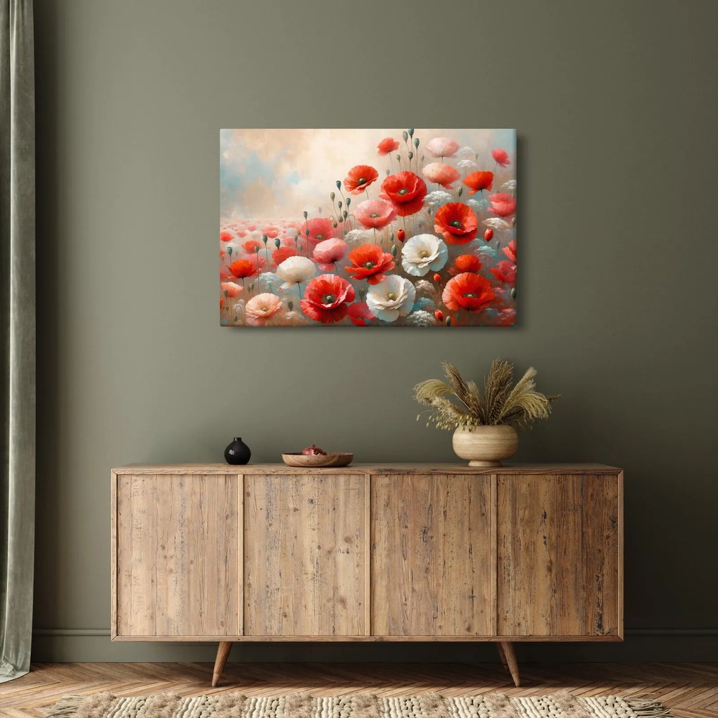 Kép - Pipacsok festménye (90x60 cm)