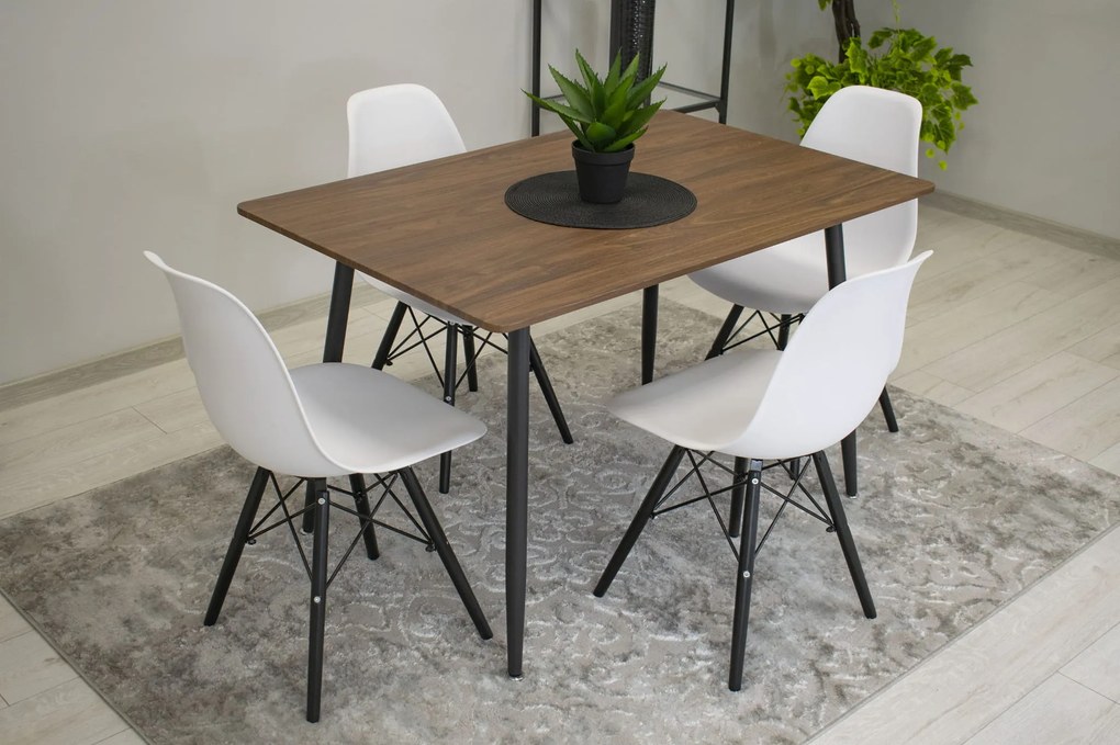 Akció Fehér OSAKA szék fekete lábakkal II. osztály