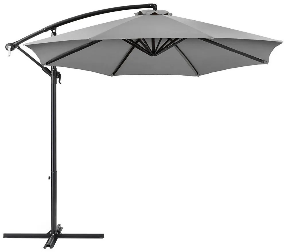 Függő napernyő 2,8 m, szürke