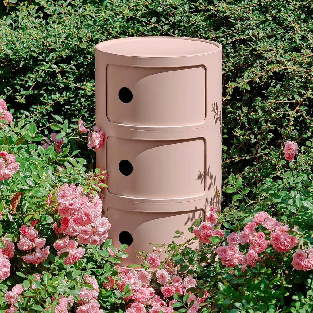 Stolek s úložným prostorem Componibili BIO 5970, 3 úložné díly, více barev - Kartell szín: borostyán