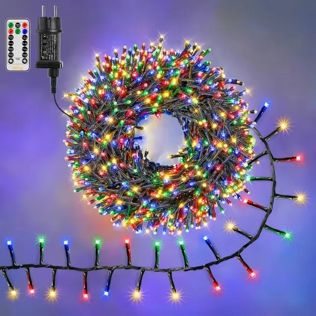 Ollny Kültéri Karácsonyi Világítás IP44 1000 Led 15M