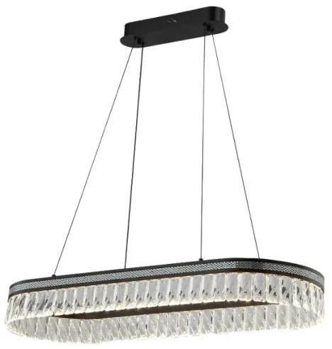 LED fényerőszabályozható kristálycsillár kábelen függő THALIA LED/50W/230V 3000-6000K + távirányító