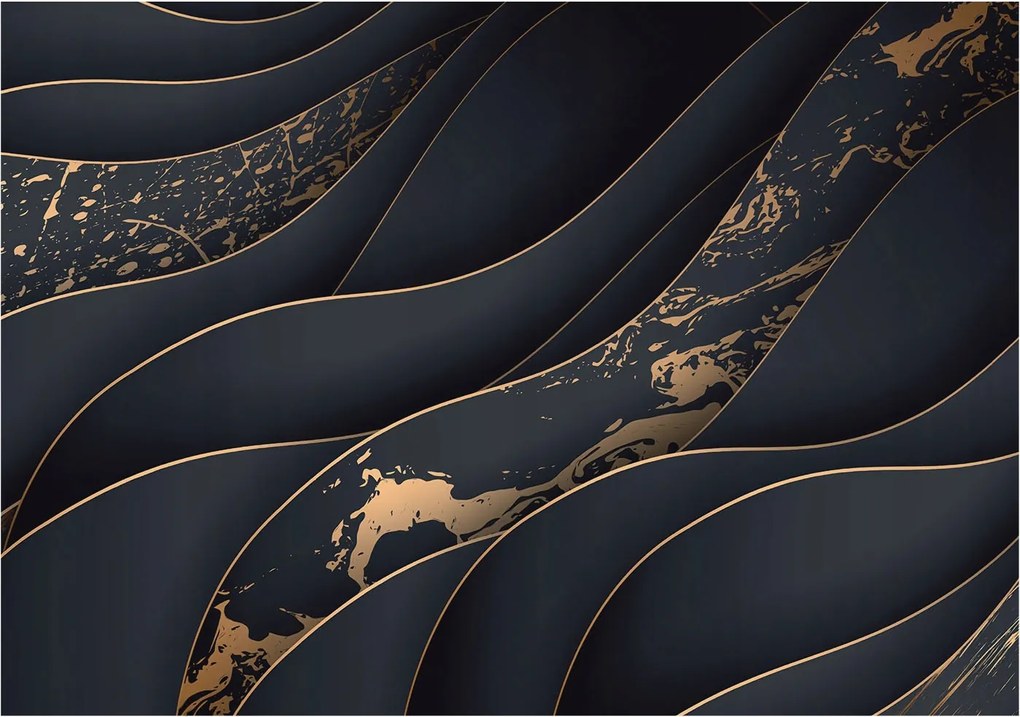 Dekoratív fotótapéta Falra Könnyű összeszerelés Elegáns hullámok 208x146 Ragasztó