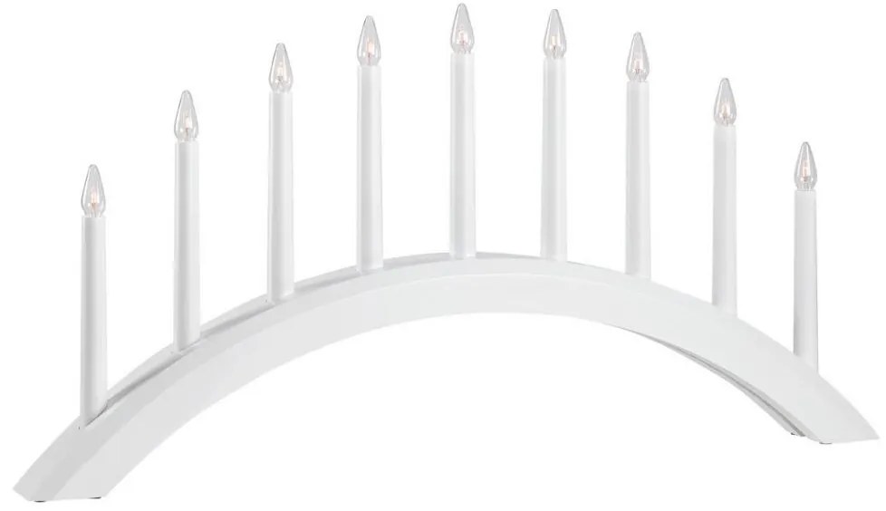 Markslöjd 705954 - Karácsonyi gyertyatartó AVENTO 9xE10/3W/230V fehér