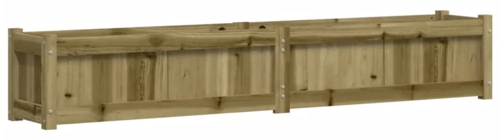 impregnált fenyőfa kerti virágláda 180x31x31 cm